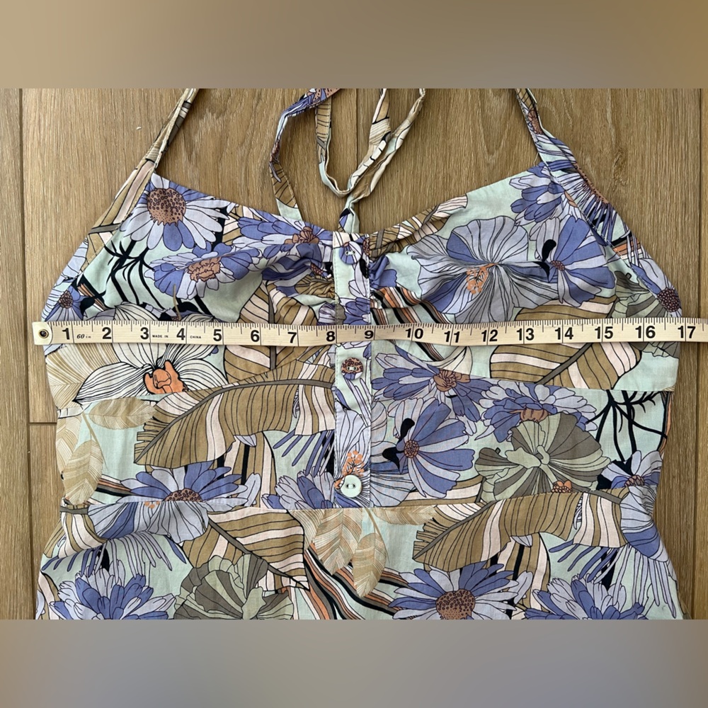 CUPSHE Miramar Floral Halter Neck Dress EUC - Picture 5 of 8